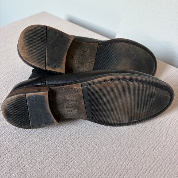 Mr. Bs Black Leather Lace-Up Boots 12 Made in Romania Butter Soft OldMoney - Picture 8 of 11